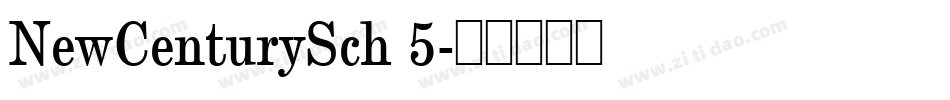 NewCenturySch 5字体转换
